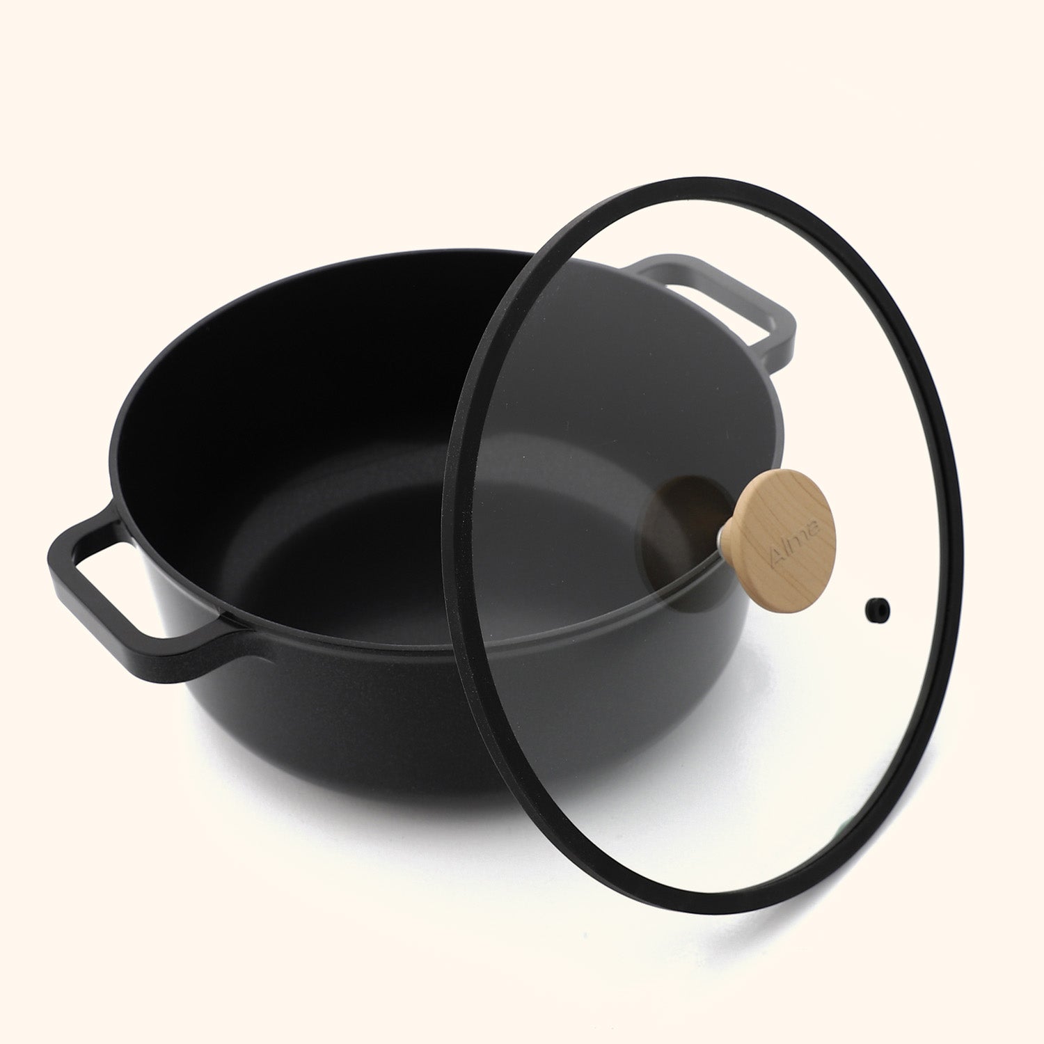 5-Piece Ceramic Cookware Set (Handles included) - Black COMING SOON